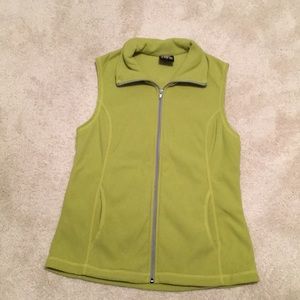 Green fleece vest